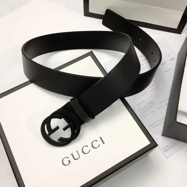 Gucci GG Marmont Black Leather Belt 9
