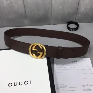 Gucci GG Marmont Brown Leather Belt