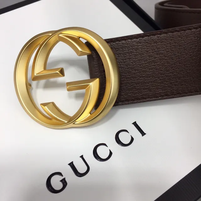 Gucci GG Marmont Brown Leather Belt 3