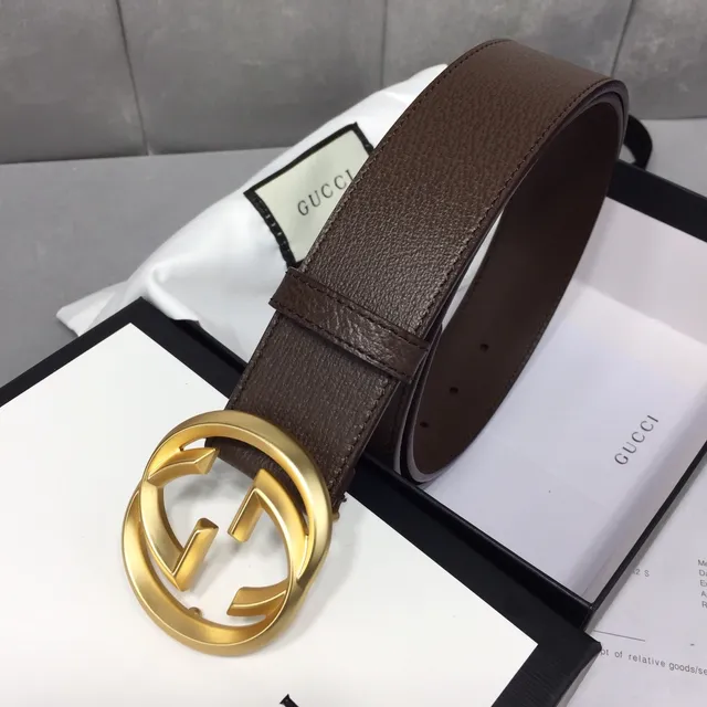 Gucci GG Marmont Brown Leather Belt 4