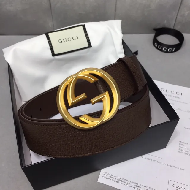 Gucci GG Marmont Brown Leather Belt 5