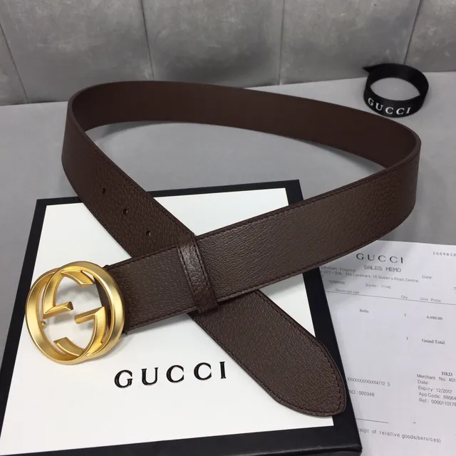 Gucci GG Marmont Brown Leather Belt 6