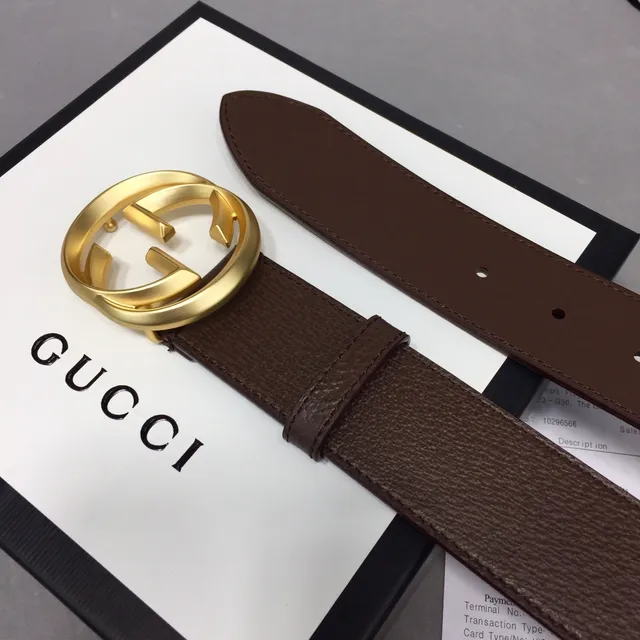 Gucci GG Marmont Brown Leather Belt 8