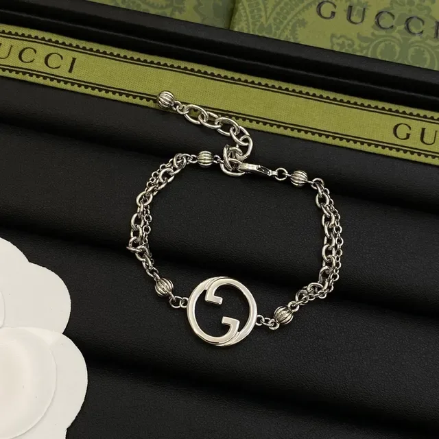 Gucci GG Marmont Interlocking G Chain Bracelet 5