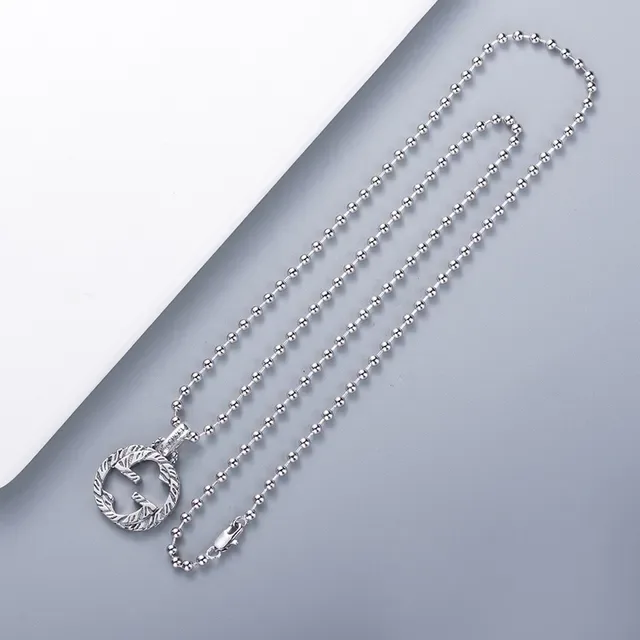 Gucci GG Marmont Interlocking G Silver Chain Necklace 5
