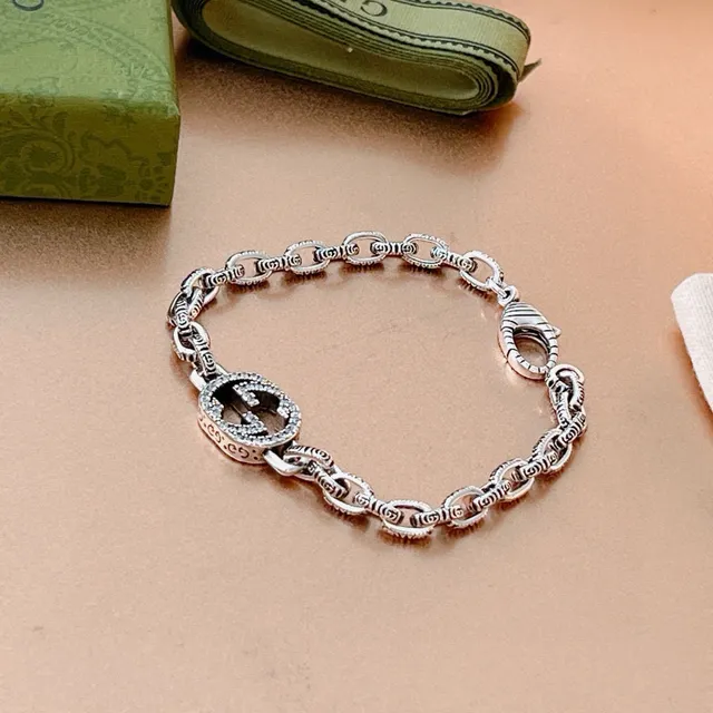 Gucci GG Marmont Interlocking GG Crystal Bracelet 2