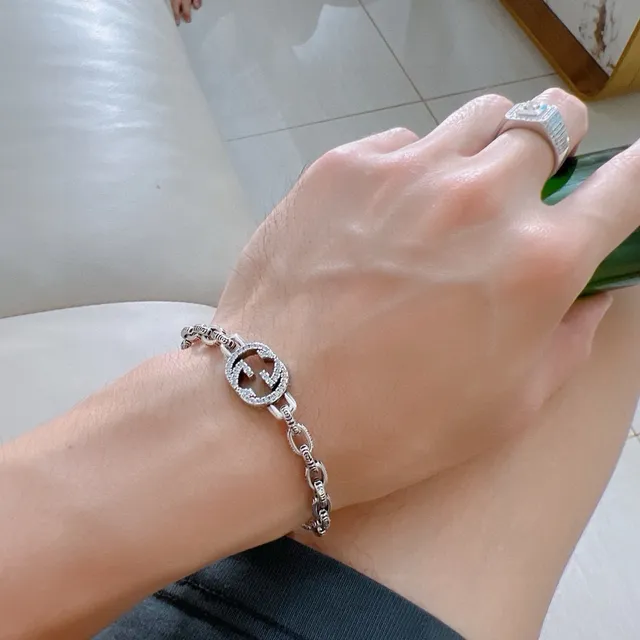 Gucci GG Marmont Interlocking GG Crystal Bracelet 3