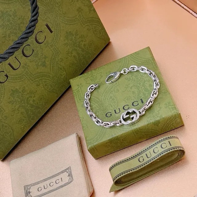 Gucci GG Marmont Interlocking GG Crystal Bracelet 7