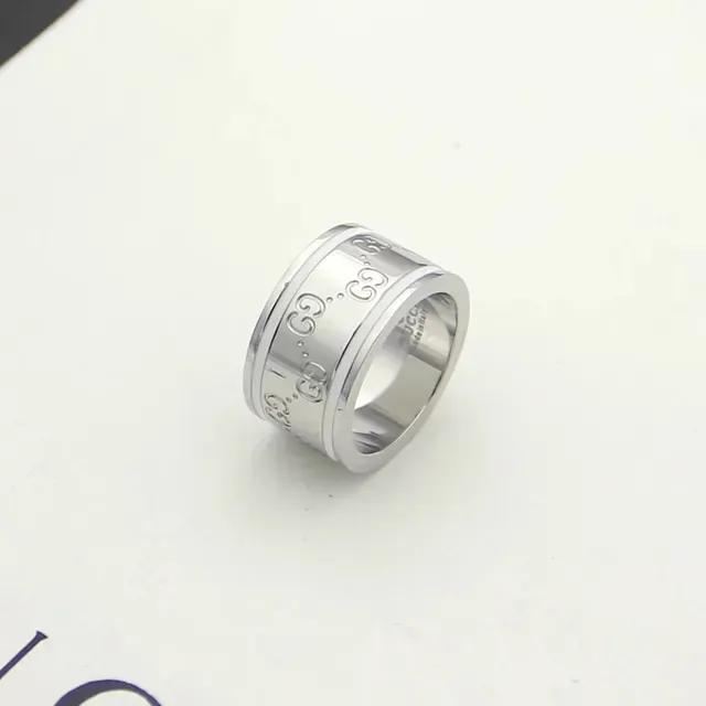 Gucci GG Marmont Monogram Enamel Stripe Stackable Rings 3