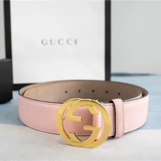Gucci GG Marmont Pink Leather Belt
