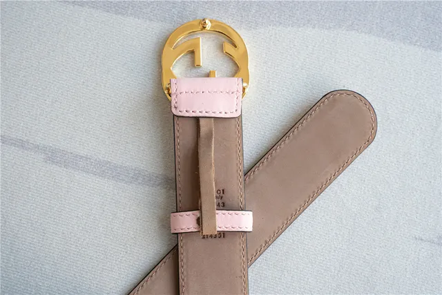Gucci GG Marmont Pink Leather Belt 2