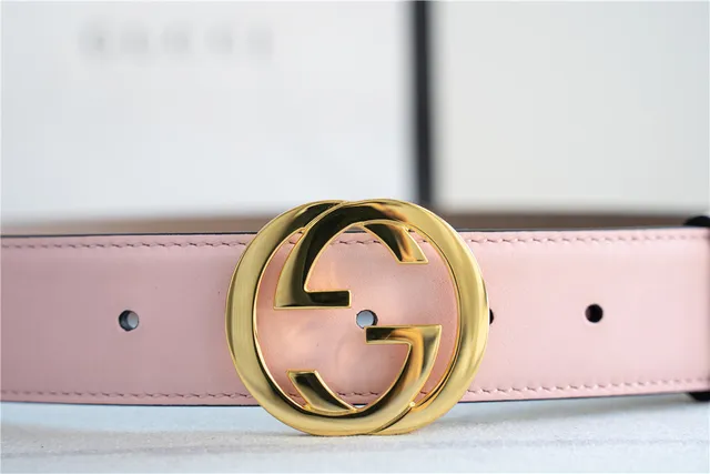 Gucci GG Marmont Pink Leather Belt 6