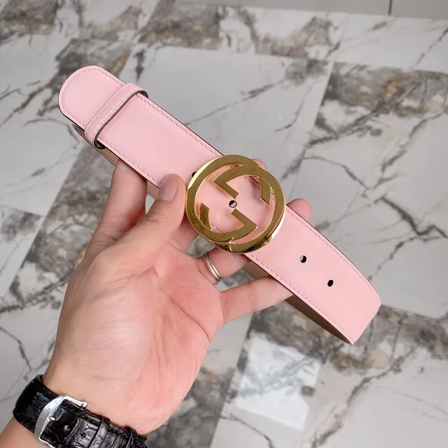 Gucci GG Marmont Pink Leather Belt 10