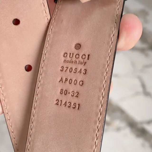 Gucci GG Marmont Pink Leather Belt 13