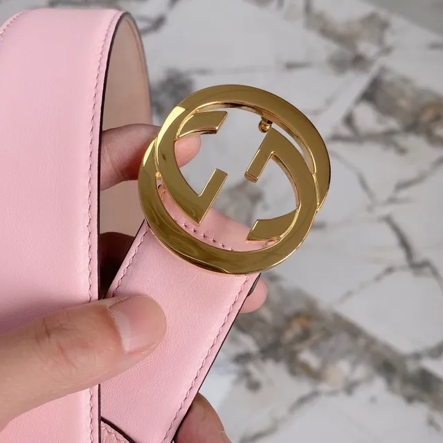 Gucci GG Marmont Pink Leather Belt 15