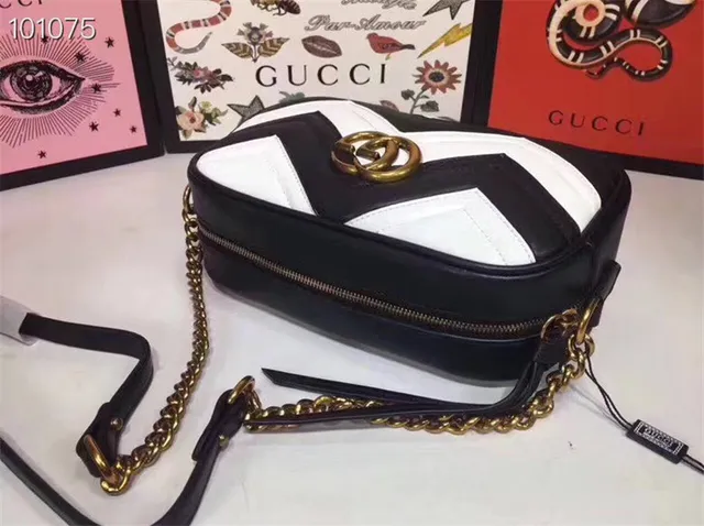 Gucci GG Marmont Quilted Chevron Dusty Pink Chain Bag 5