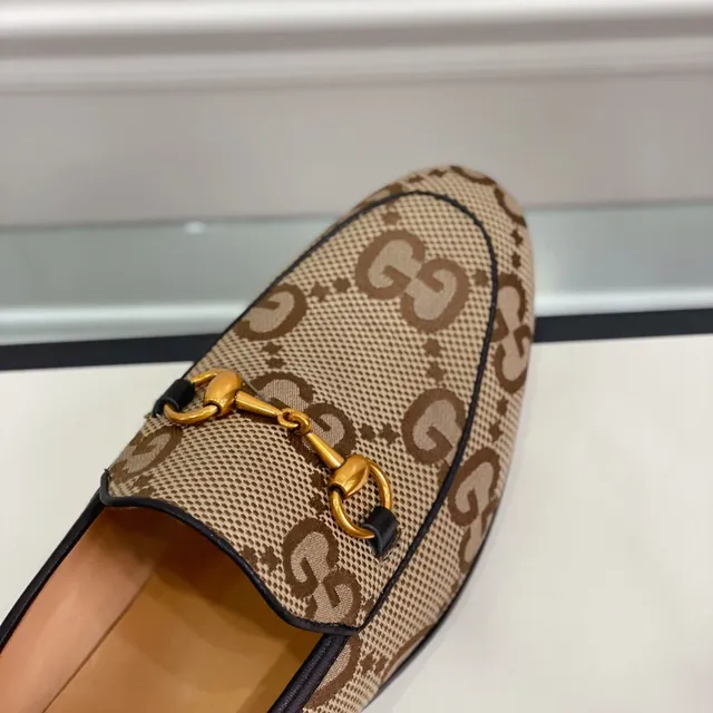 Gucci Horsebit 1955 Beige Brown GG Monogram Loafers 3
