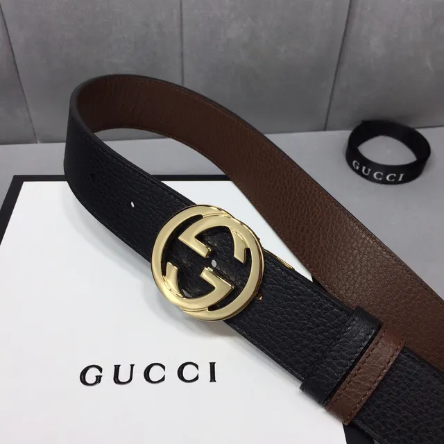 Gucci Horsebit 1955 Black and Brown Two-Tone Leather Belt 9