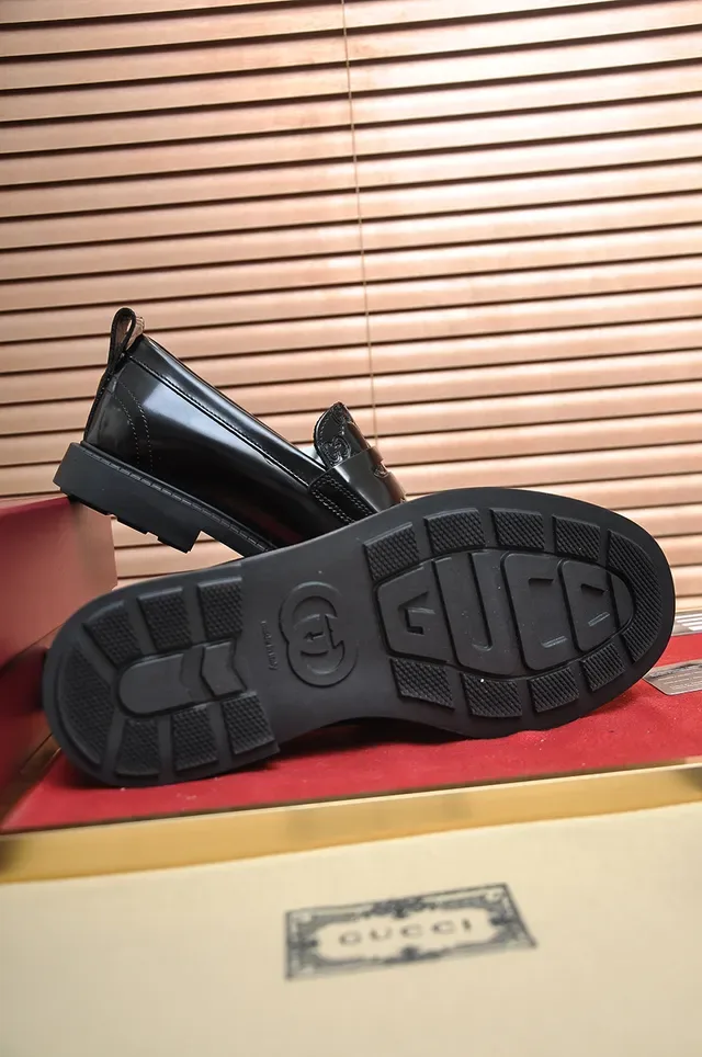 Gucci Horsebit 1955 Black Glossy Leather Loafers 3