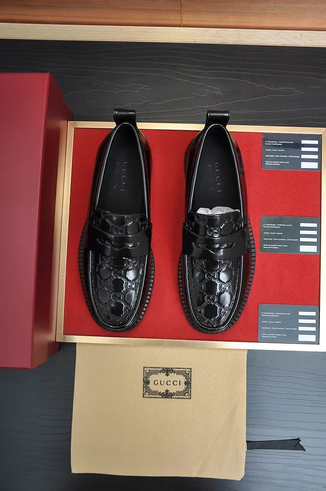 Gucci Horsebit 1955 Black Glossy Leather Loafers 5