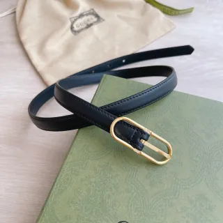 Gucci Horsebit 1955 কালো সোনার সংকীর্ণ ডিম্বাকার বাকেল চামড়ার বেল্ট