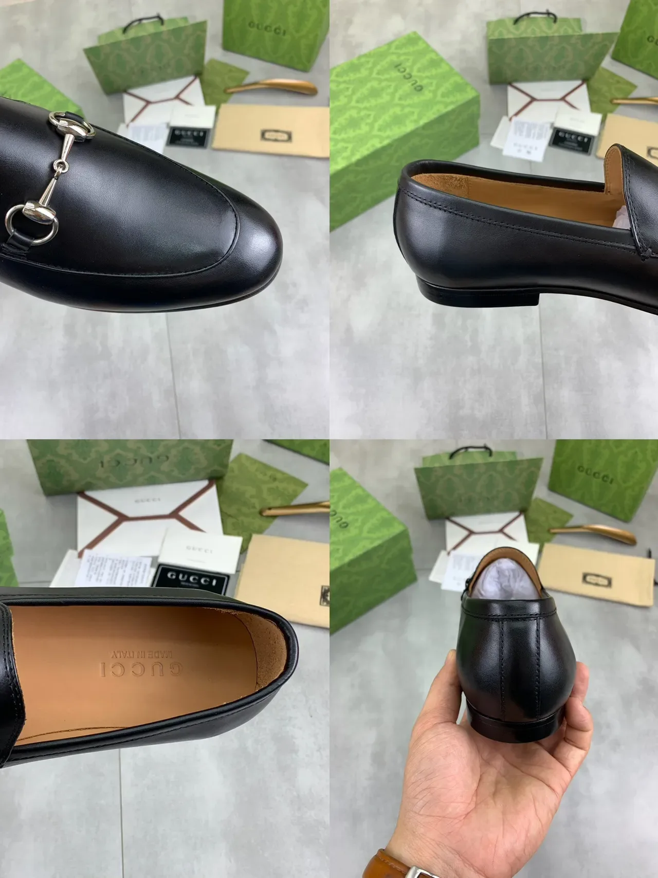 Gucci Horsebit 1955 Black Leather Horsebit Loafers 3