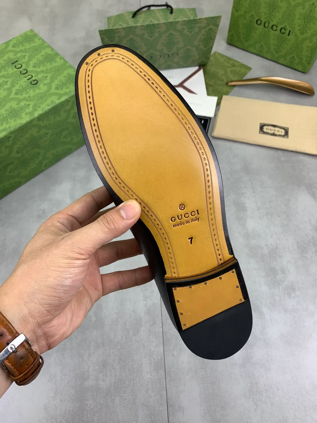 Gucci Horsebit 1955 Black Leather Horsebit Loafers 4