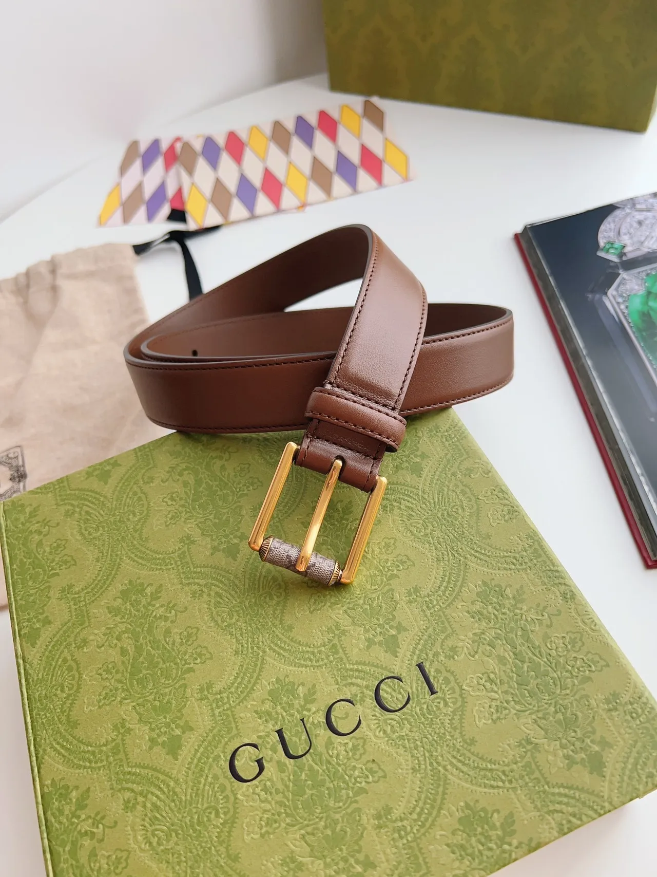 Gucci Horsebit 1955 Ceinture en cuir marron 4