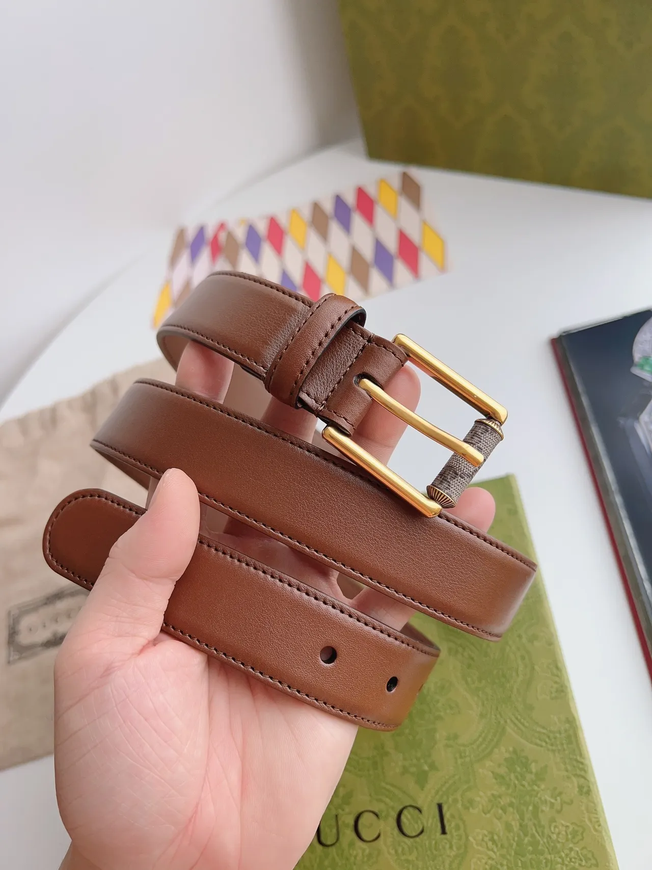 Gucci Horsebit 1955 Ceinture en cuir marron 5