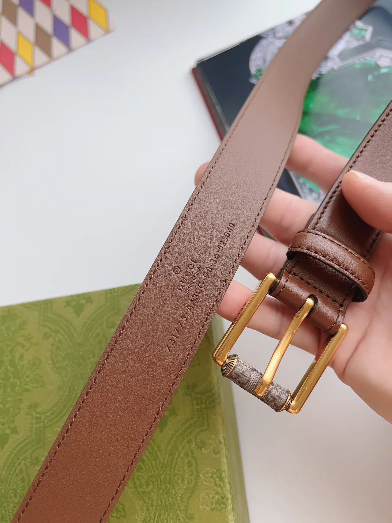 Gucci Horsebit 1955 Ceinture en cuir marron 6