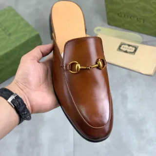Gucci Horsebit 1955 棕色皮革马衔扣乐福鞋
