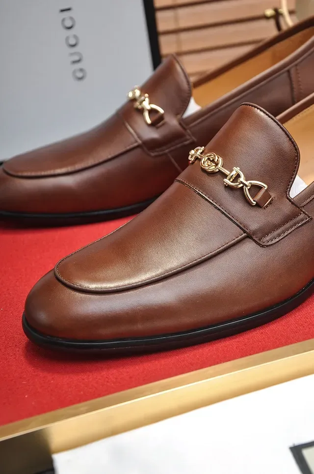 Gucci Horsebit 1955 Mocassins en Cuir Marron avec Horsebit 2