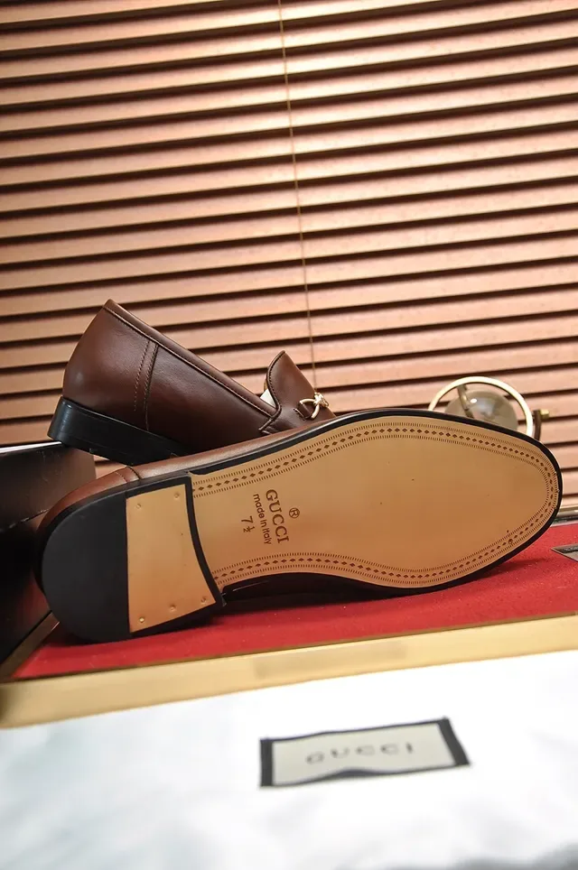 Gucci Horsebit 1955 Mocassins en Cuir Marron avec Horsebit 3