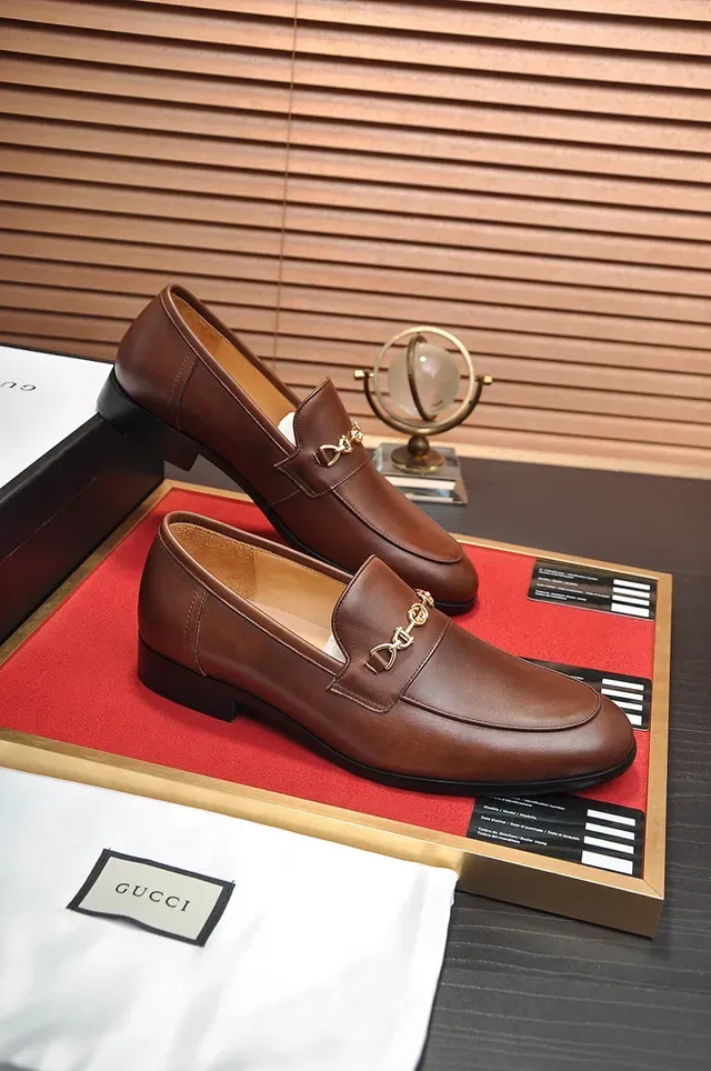 Gucci Horsebit 1955 Mocassins en Cuir Marron avec Horsebit 4