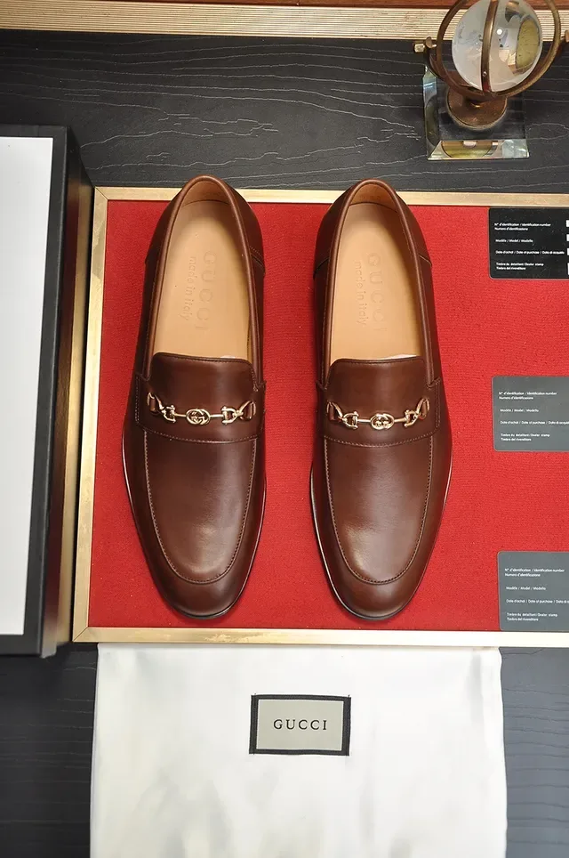 Gucci Horsebit 1955 Mocassins en Cuir Marron avec Horsebit 5