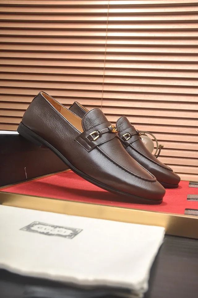 Gucci Horsebit 1955 Mocassins marron cuir grainé 3