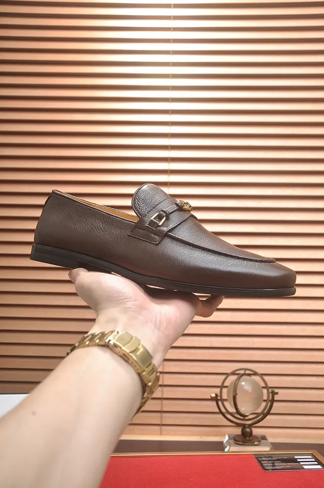 Gucci Horsebit 1955 Mocassins marron cuir grainé 4