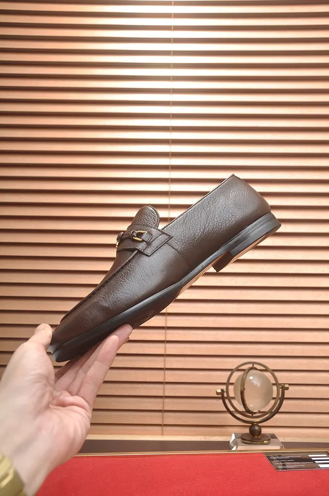 Gucci Horsebit 1955 Mocassins marron cuir grainé 5
