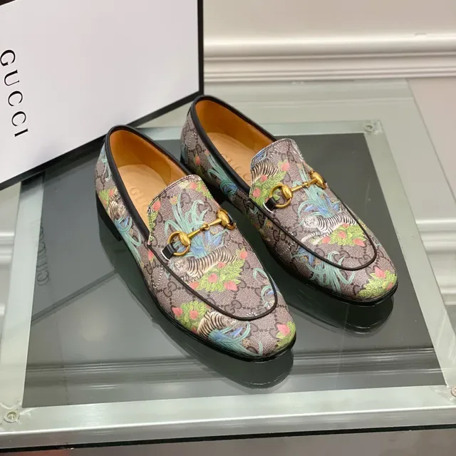 Gucci Horsebit 1955 Multicolor Tiger Print Loafers 5