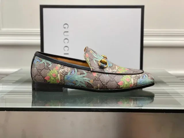 Gucci Horsebit 1955 Multicolor Tiger Print Loafers 6