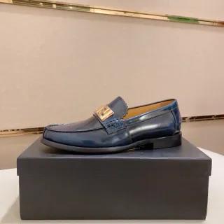 Gucci Horsebit 1955 नेवी ब्लू गोल्ड बकल लोफर्स