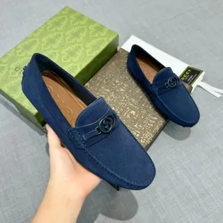 Gucci Horsebit 1955 नेवी सूड लोफर