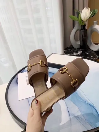 Gucci Horsebit 1955 Cuir Tan Chaussons à Bride Horsebit 3