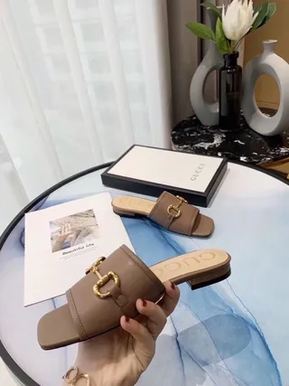 Gucci Horsebit 1955 Cuir Tan Chaussons à Bride Horsebit 5