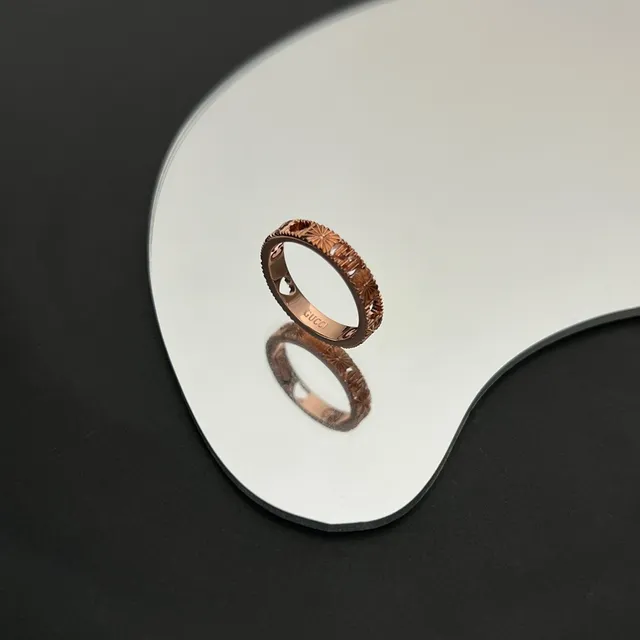 Bague Gucci Icon Series 18K Or Rose avec étoile 3