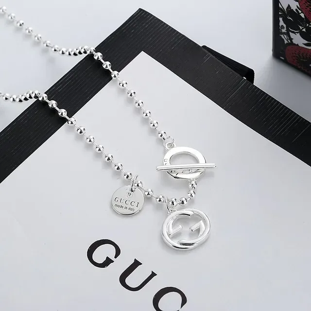 Gucci Interlocking G Beaded Ball Chain Necklace 4