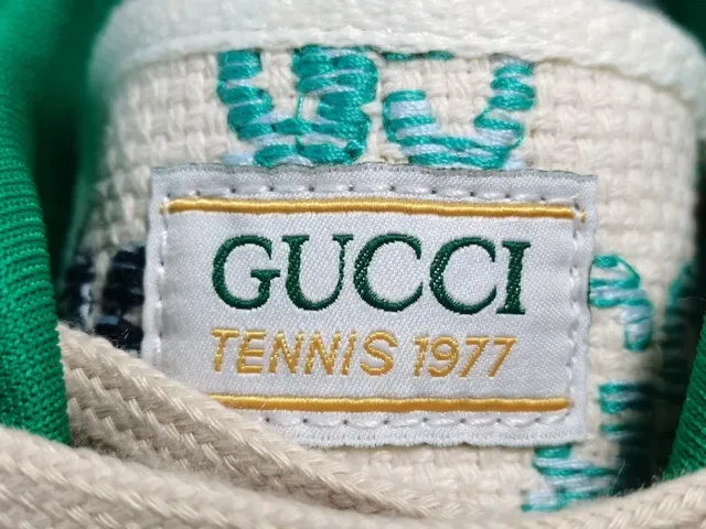 Gucci Multicolor White Jacquard GG-Print Upper Green-Red-Green Web Stripe Lifestyle Sneakers 5