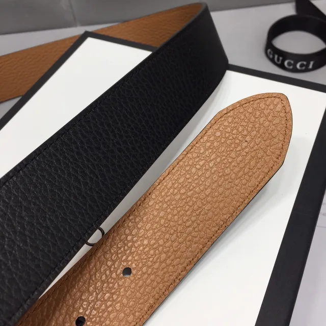 Gucci Ophidia Black and Tan Leather Belt 7
