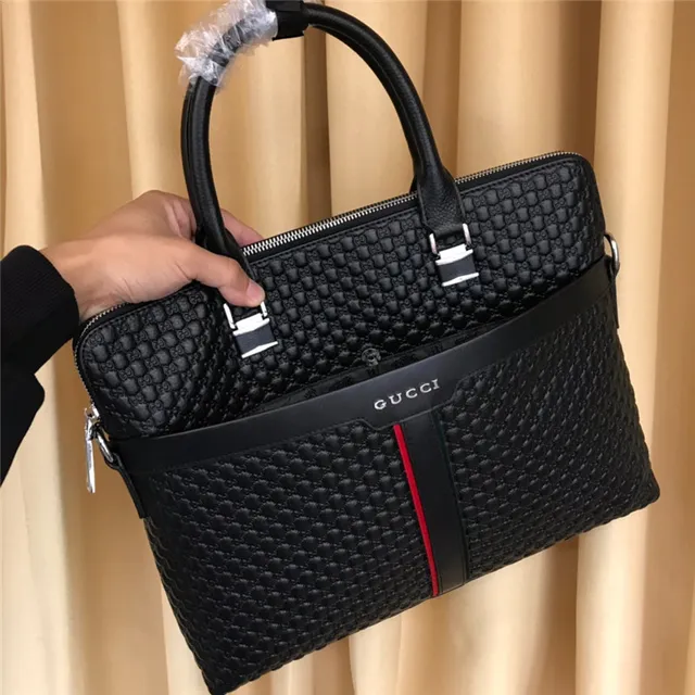 Gucci Ophidia Preto Vermelho Quilted GG Motif Couro Maletim com Asa Superior 6