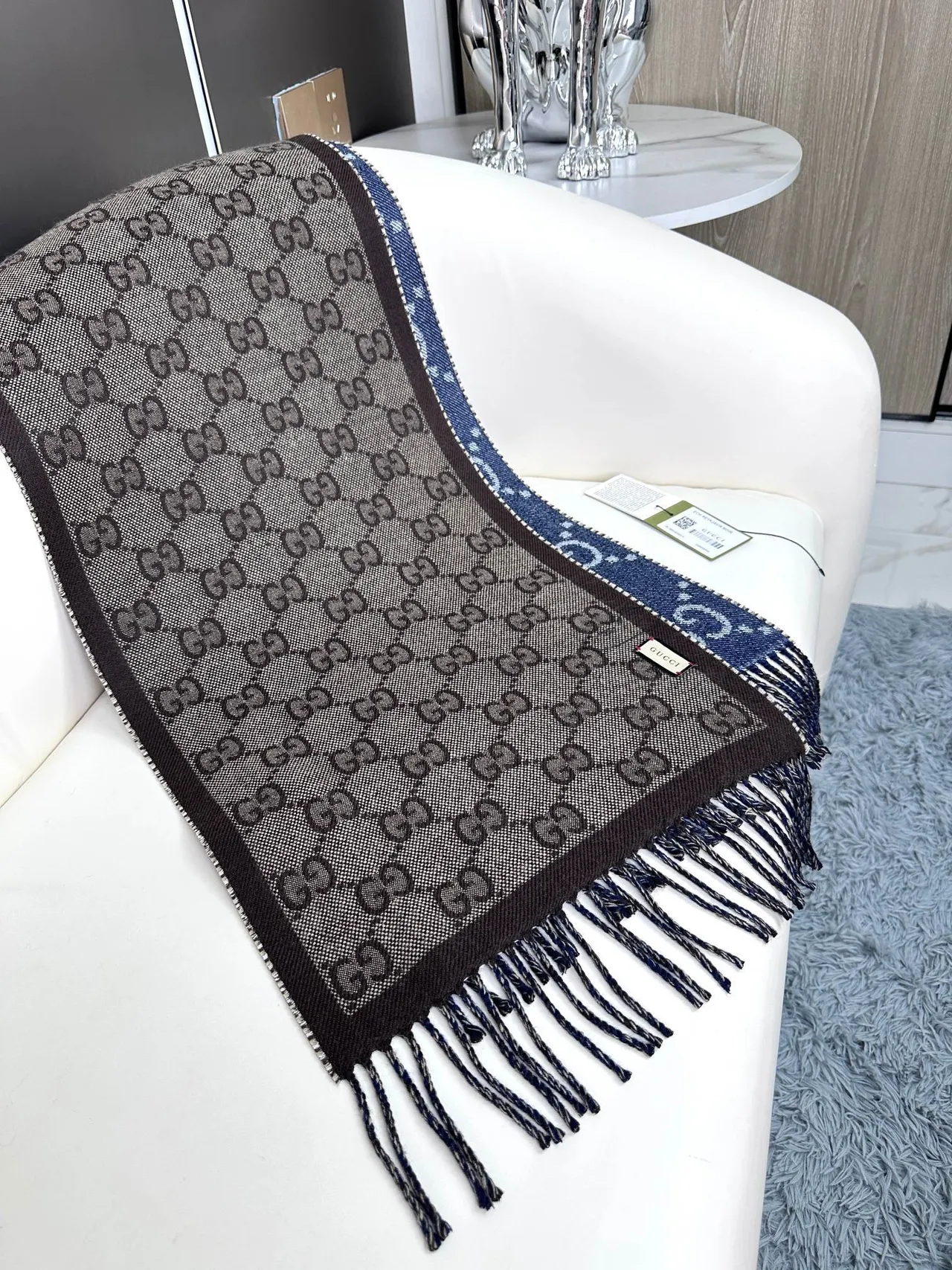 Gucci Reykjavik Noir Cashmere écharpe 9